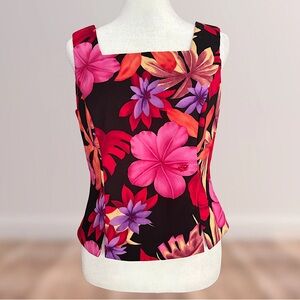 LAST CHANCE🚨 Vintage 🌺 S.L. Fashions Petite Tropical Print Blouse